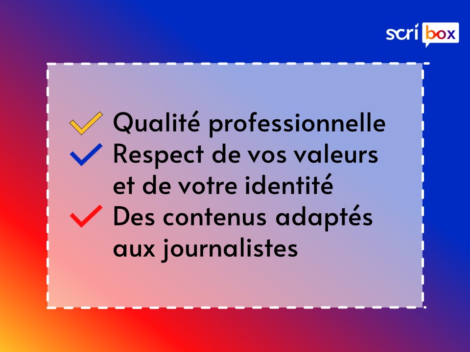 Rédaction communiqués et dossiers de presse 2