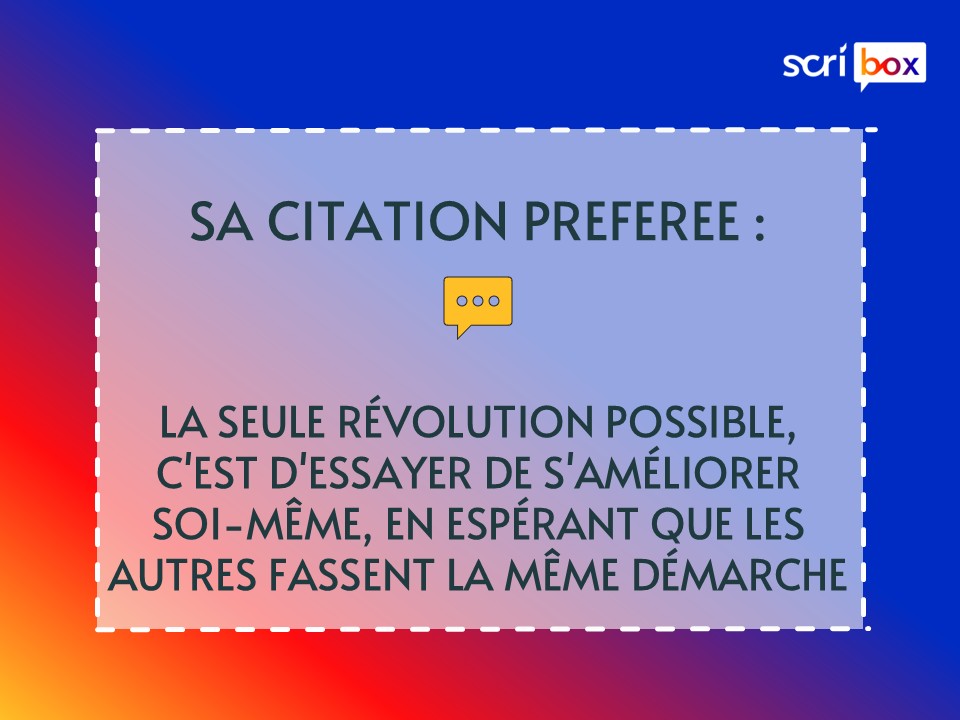 Citation préférée Sarah Lelong