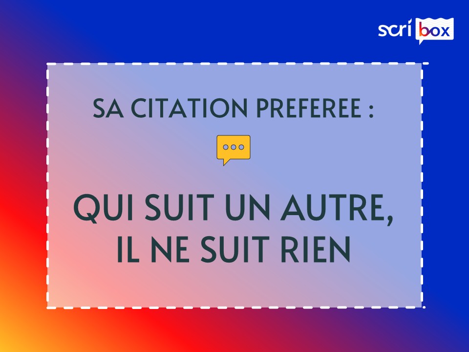 Marie Dautzenberg école de l'exploration citation préférée