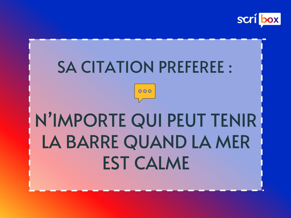 Sébastien Le Floch lamanage Marseille citation préférée