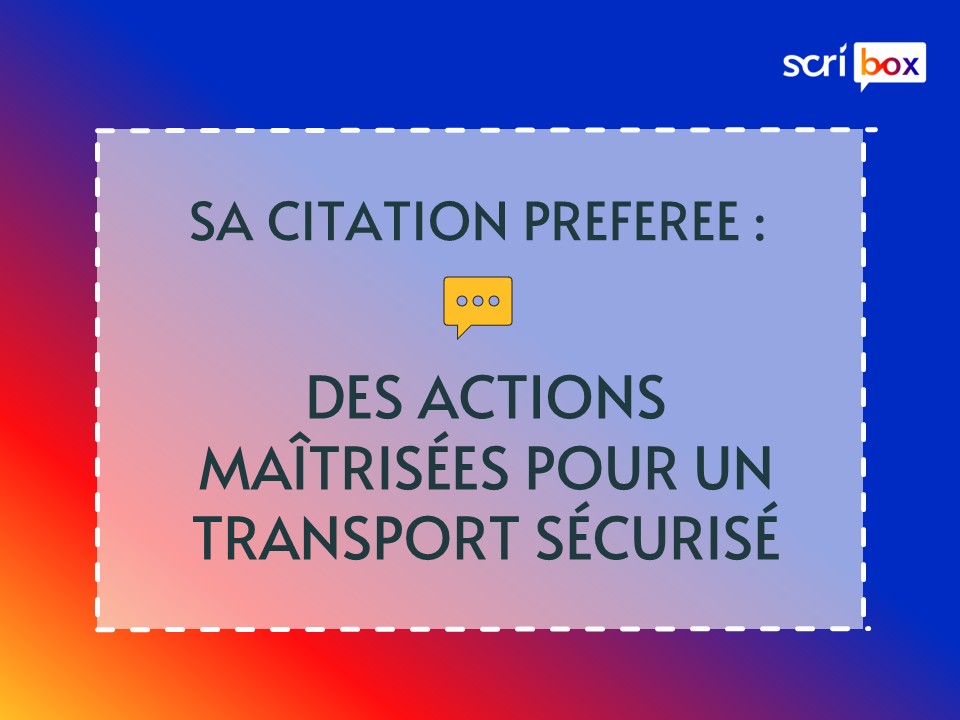 Eric Slominski transport maritime citation préférée