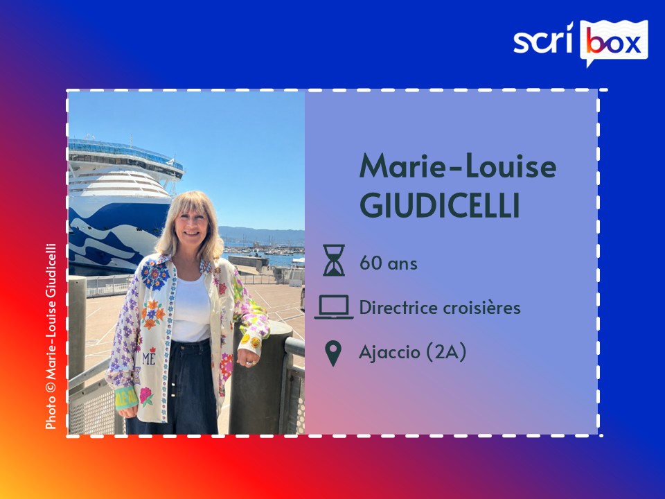 Marie-Louise Giudicelli directrice croisière pour carte d'identité