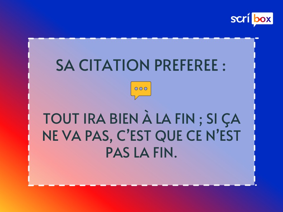 Benjamin Denjean Paysan Marin citation préférée